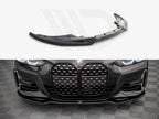 Yahua Gloss Black Front Splitter V.3 BMW 4 M-Pack G22 (2020-)