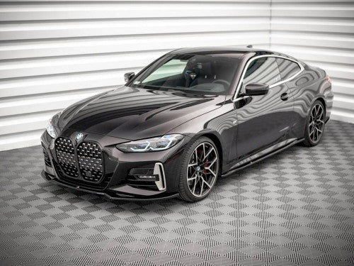 Maxton Design Gloss Black Front Splitter V.3 BMW 4 M-Pack G22 (2020-)