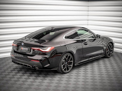 Yahua Gloss Black Rear Side Splitters V.2 BMW 4 M-Pack G22 (2020-)