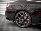 Yahua Gloss Black Rear Side Splitters V.2 BMW 4 M-Pack G22 (2020-)
