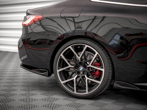 Yahua Gloss Black Rear Side Splitters V.2 BMW 4 M-Pack G22 (2020-)