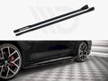 Yahua Gloss Black Side Skirts Diffusers V.2 BMW 4 M-Pack G22 (2020-)