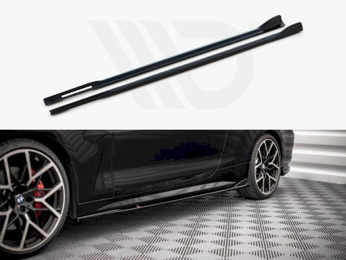 Maxton Design Gloss Black Side Skirts Diffusers V.2 BMW 4 M-Pack G22 (2020-)