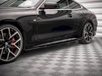 Yahua Gloss Black Side Skirts Diffusers V.2 BMW 4 M-Pack G22 (2020-)