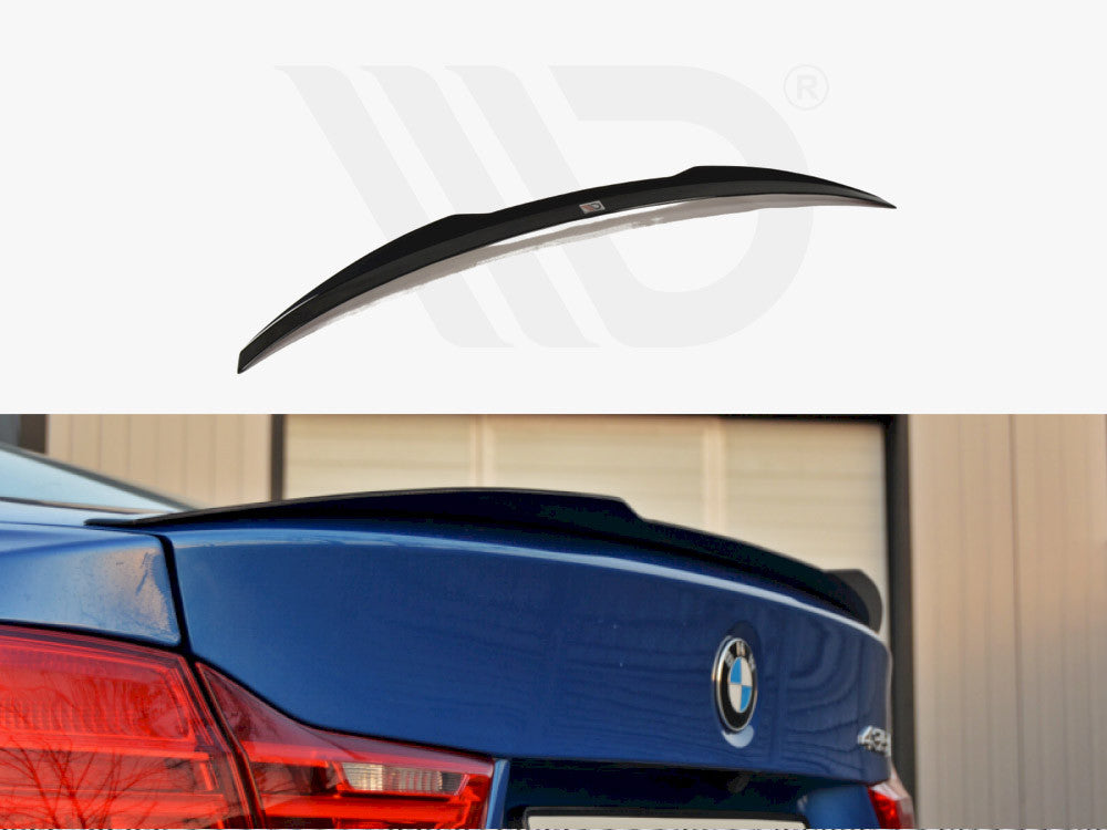 Yahua Gloss Black Spoiler Extension Cap BMW 4 F32 (2013-2016)