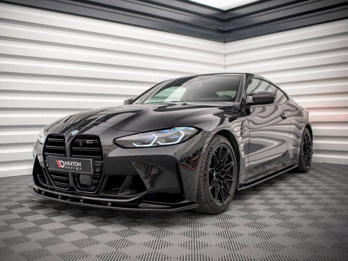 Maxton Design Gloss Black Front Splitter V.1 BMW M4 G82 / M3 G80 (2021-)
