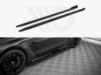 Yahua Gloss Black Side Skirts Diffusers V.1 BMW M4 G82 (2021-)