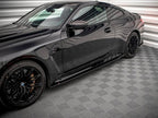 Yahua Gloss Black Side Skirts Diffusers V.1 BMW M4 G82 (2021-)