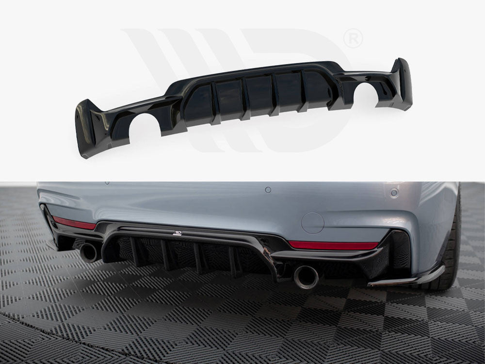 Rear Valance BMW 4 Coupe / Gran Coupe M-Pack F32 / F36 (Version with exhaust on both sides)