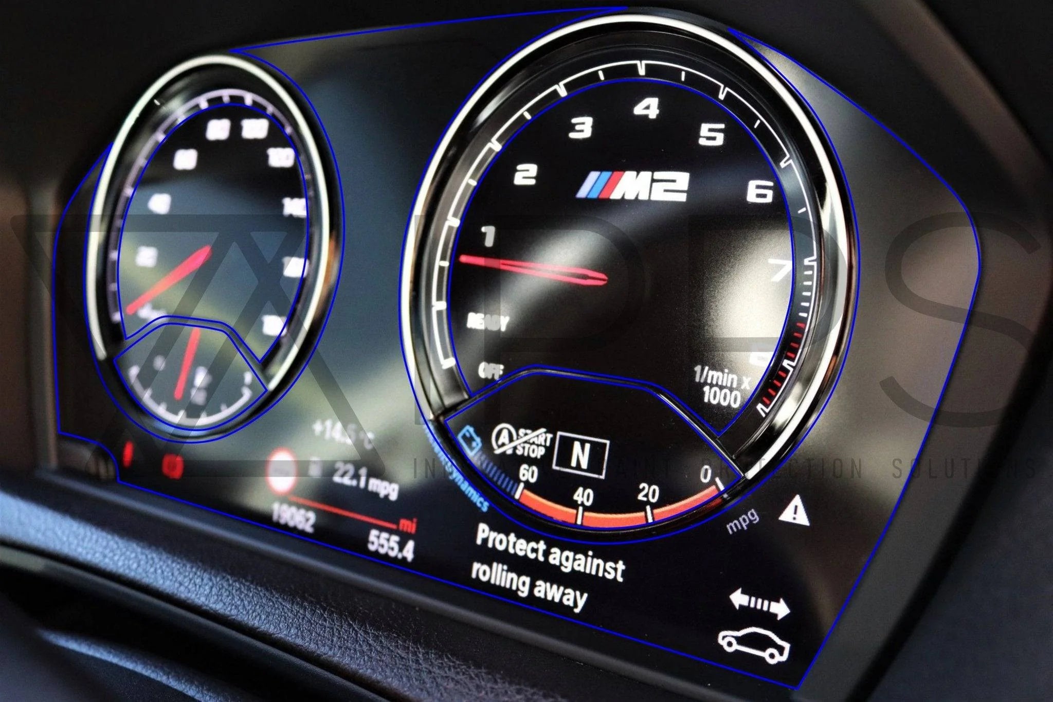 BMW 1 Series F20, 2 Series F22 & M2 LCI F87 Instrument Cluster Screen Protector PPF (2015-2021)