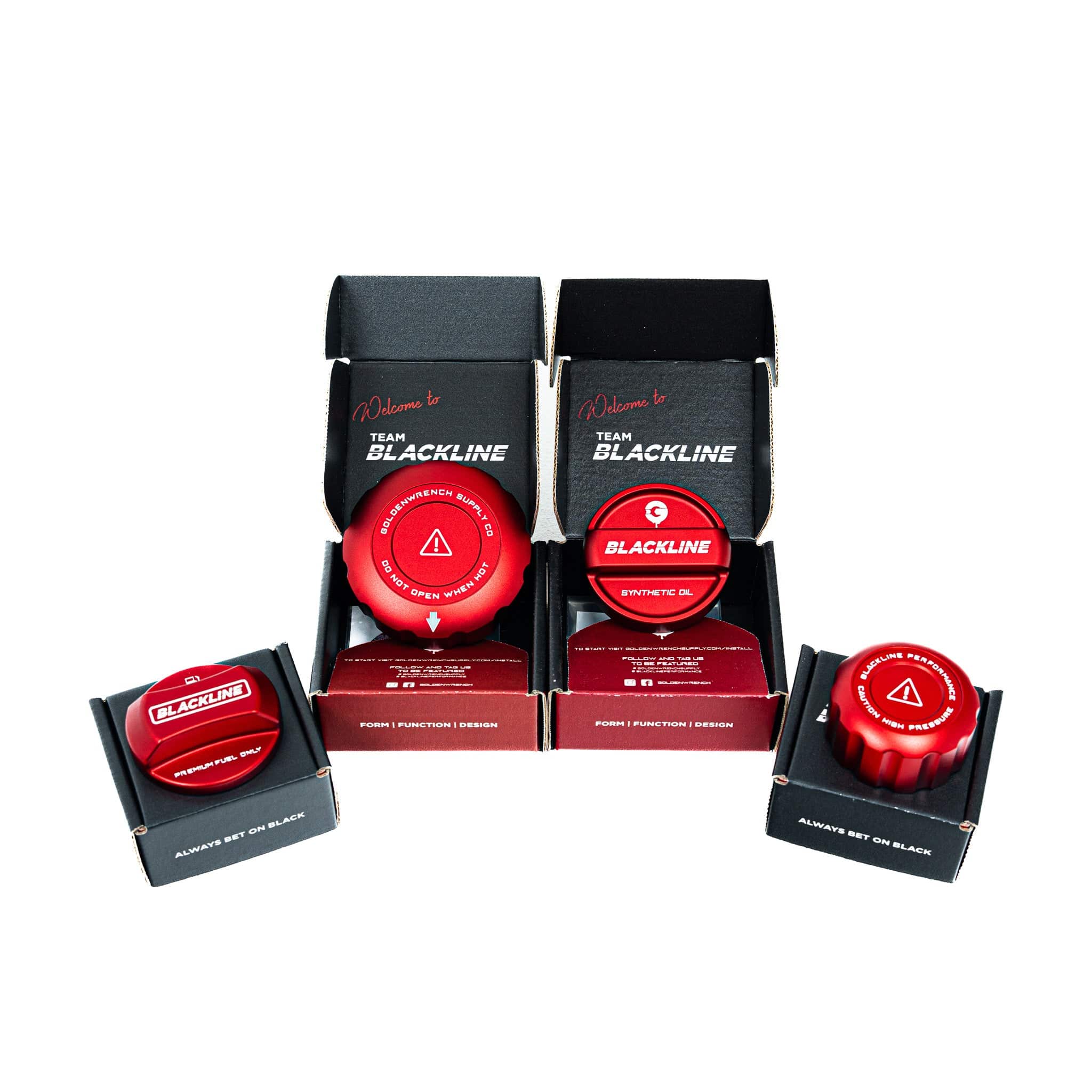BMW M140i F20, M240i F22 & M340i F30 Engine & Fuel Cap Set by Goldenwrench