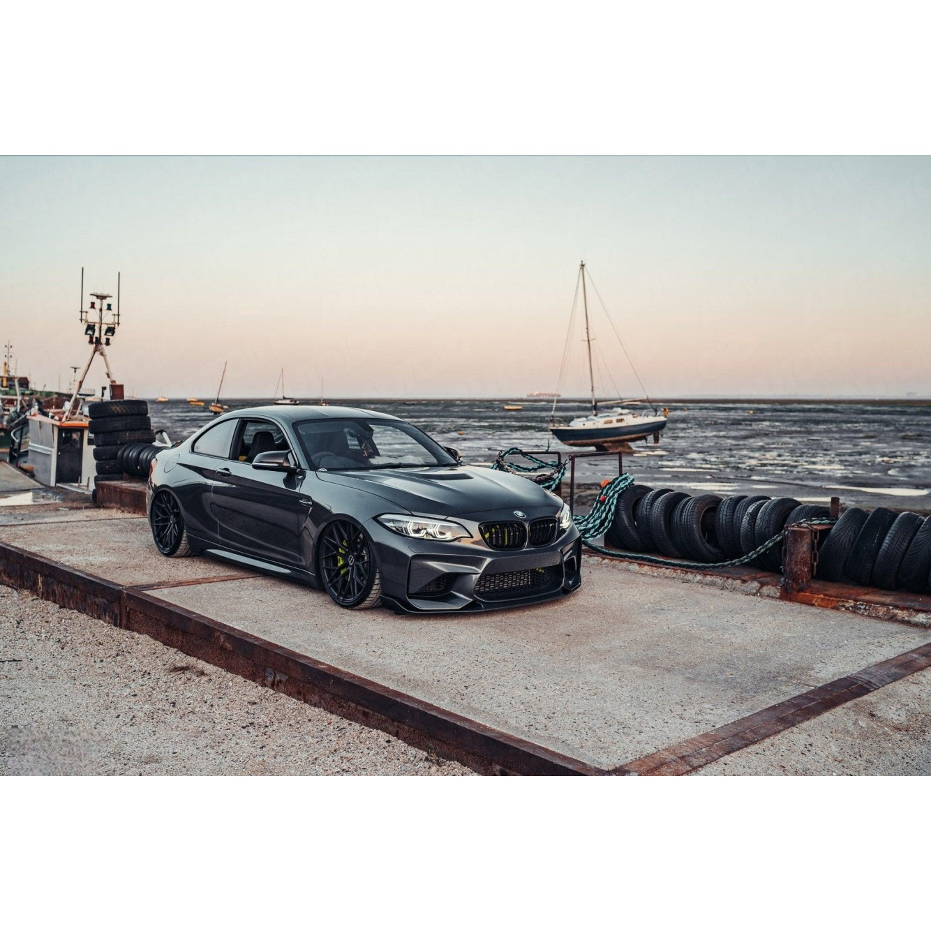 Yahua BMW M2 OG F87 Pre-Preg Carbon Fibre Front Splitter (2015-2018)