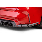 Yahua BMW M3 G80 G81 Carbon Fibre Rear Bumper Extension Canards (2021+)