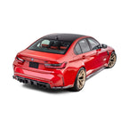Yahua BMW M3 G80 G81 Carbon Fibre Rear Bumper Extension Canards (2021+)