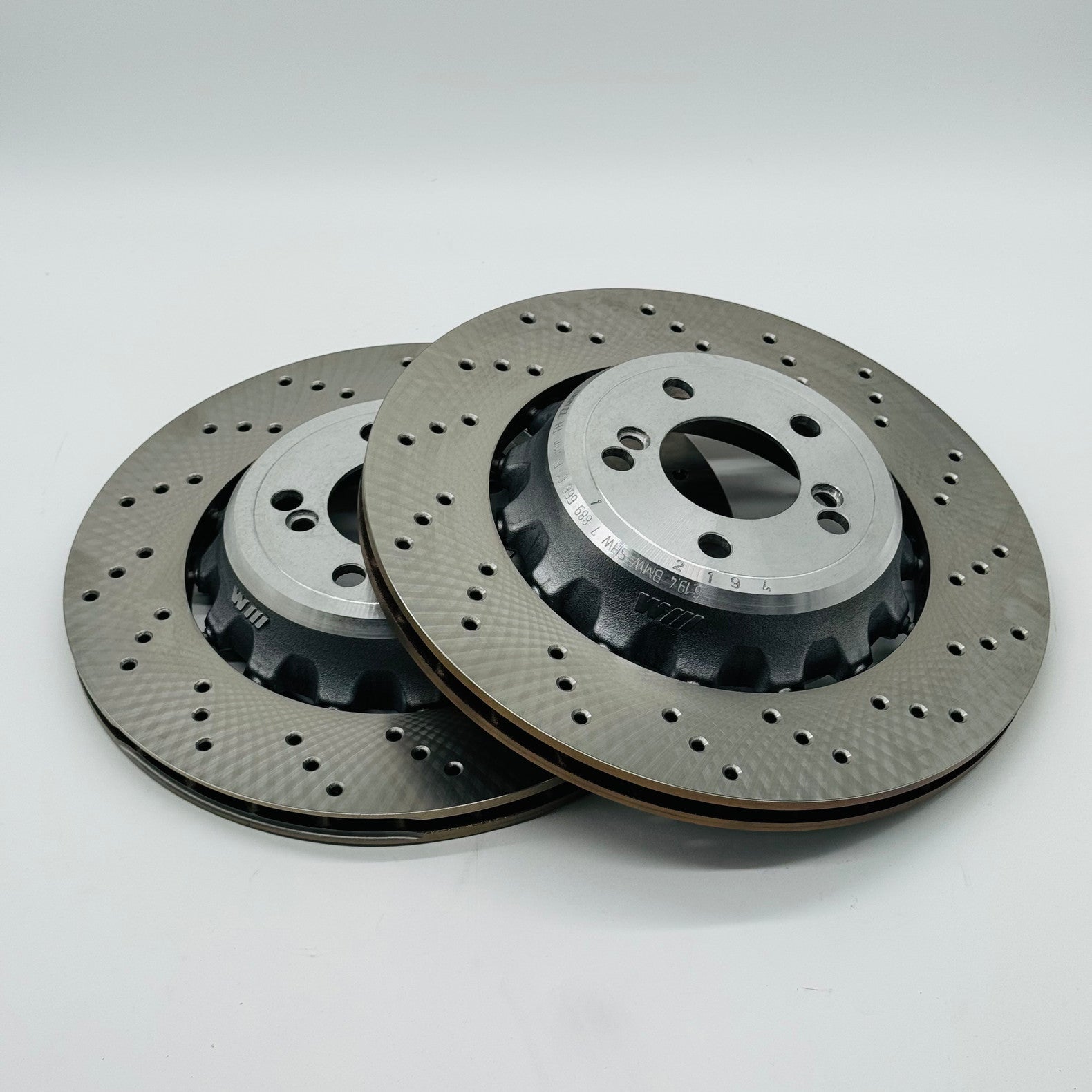 BMW GENUINE 2 PIECE REAR BRAKE DISCS (PAIR) - F8x - 370mm - M2 M3 M4