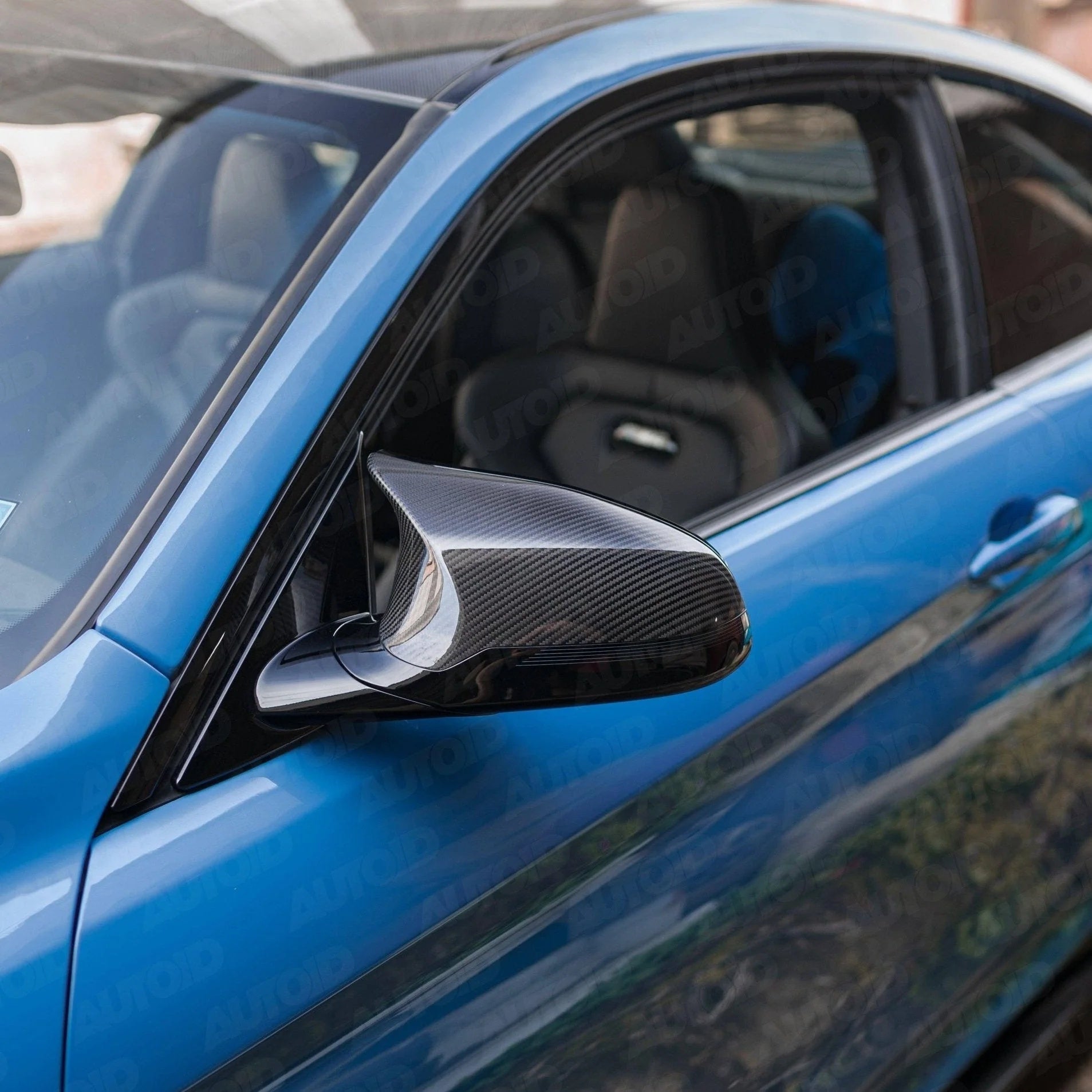 Pre-preg Carbon Fibre Wing Mirror Covers for BMW M2 Competition, M3 & M4 (2014-2021, F87 F80 F82)
