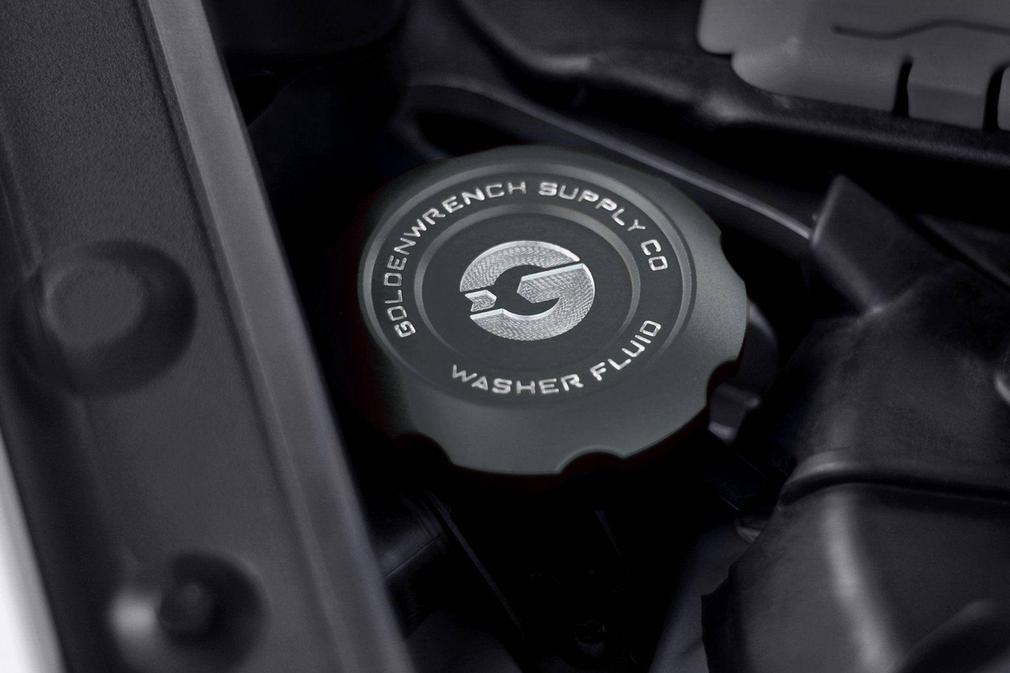 BMW F Series Billet Washer Fluid Cap by Goldenwrench