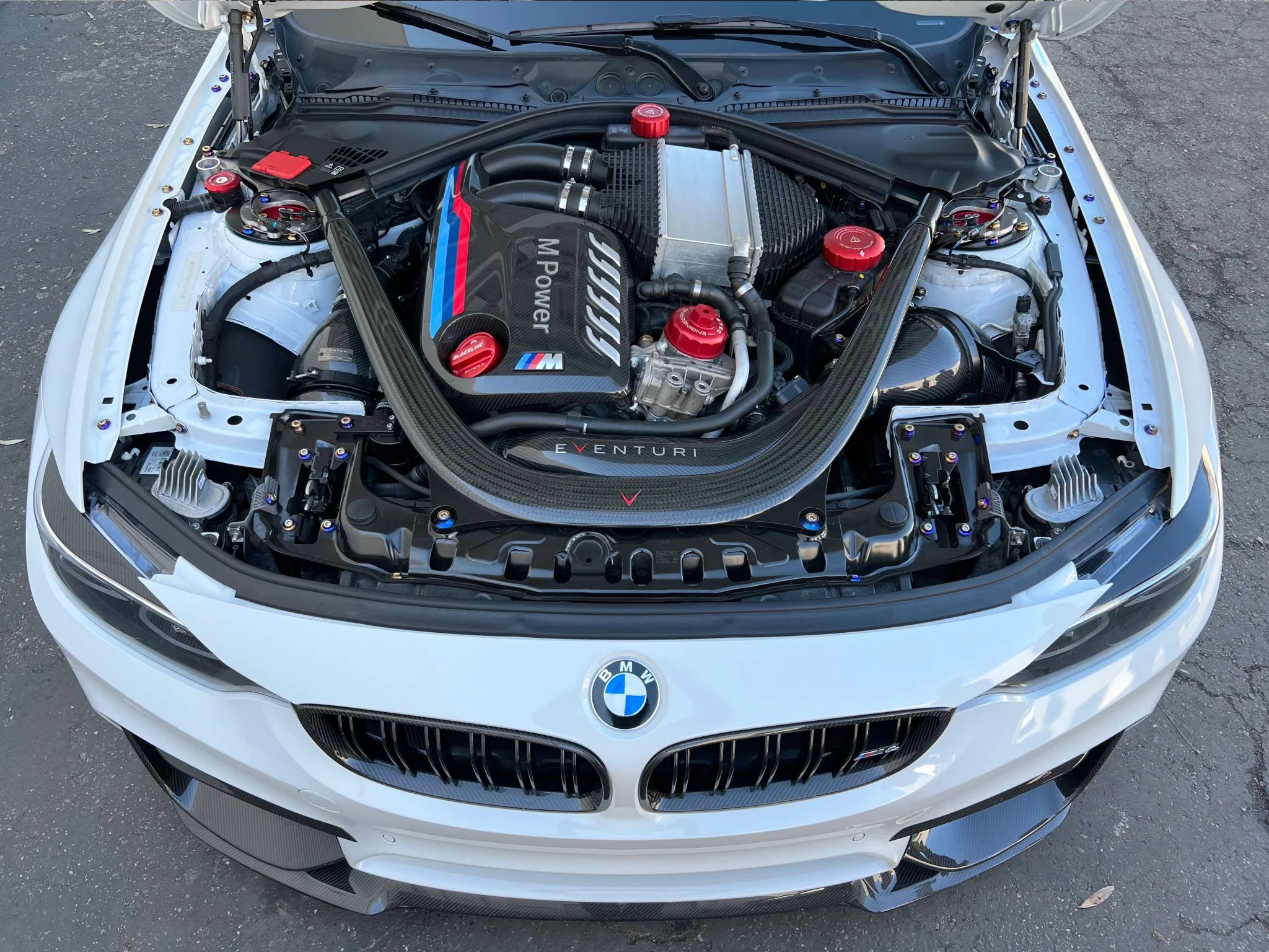 BMW M2 Competition F87, M3 F80, M4 F82 Engine Dress Up Hardware by Downstar (2015-2021)
