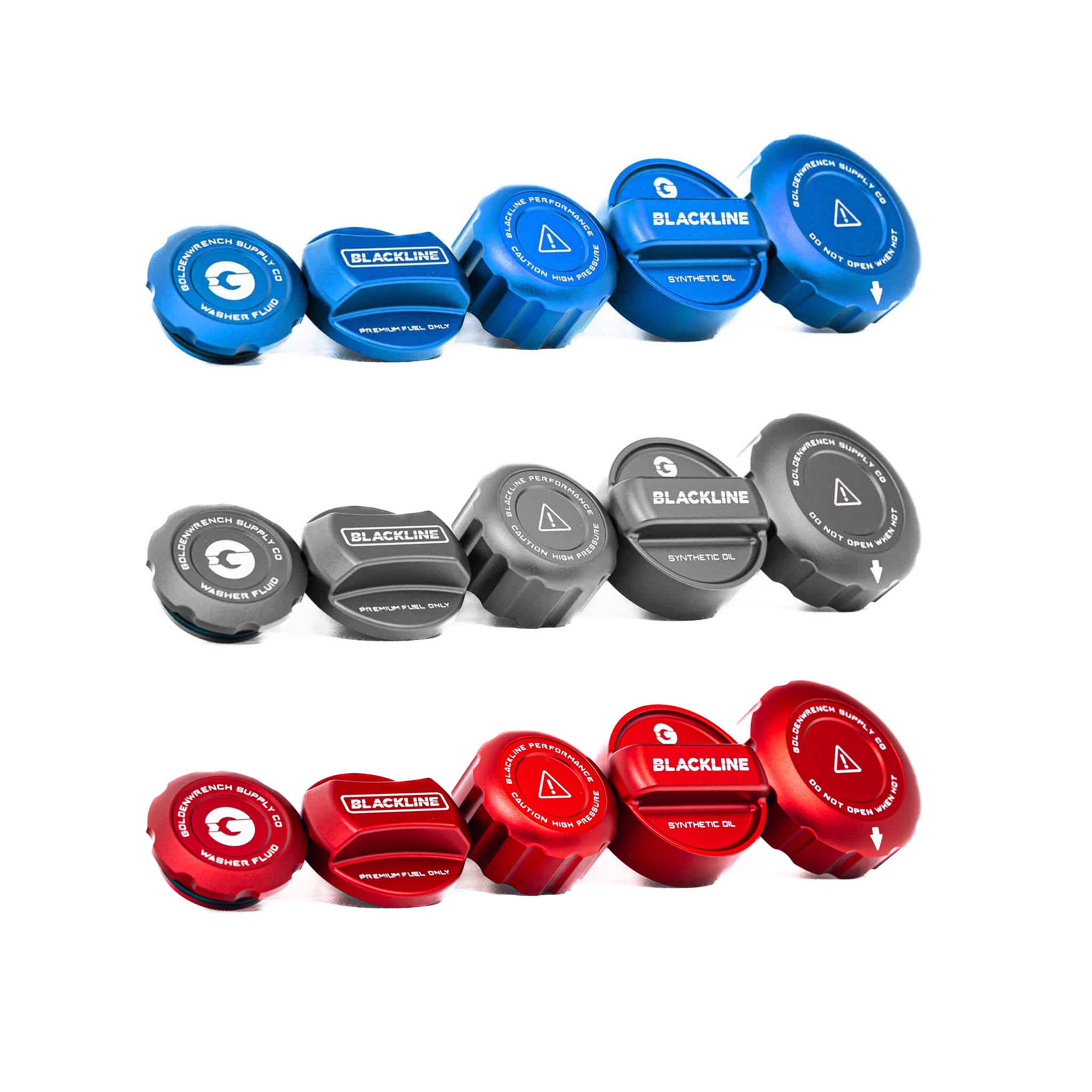 BMW M2 Competition F87, M3 F80 & M4 F82 Engine & Fuel Cap Set by Goldenwrench