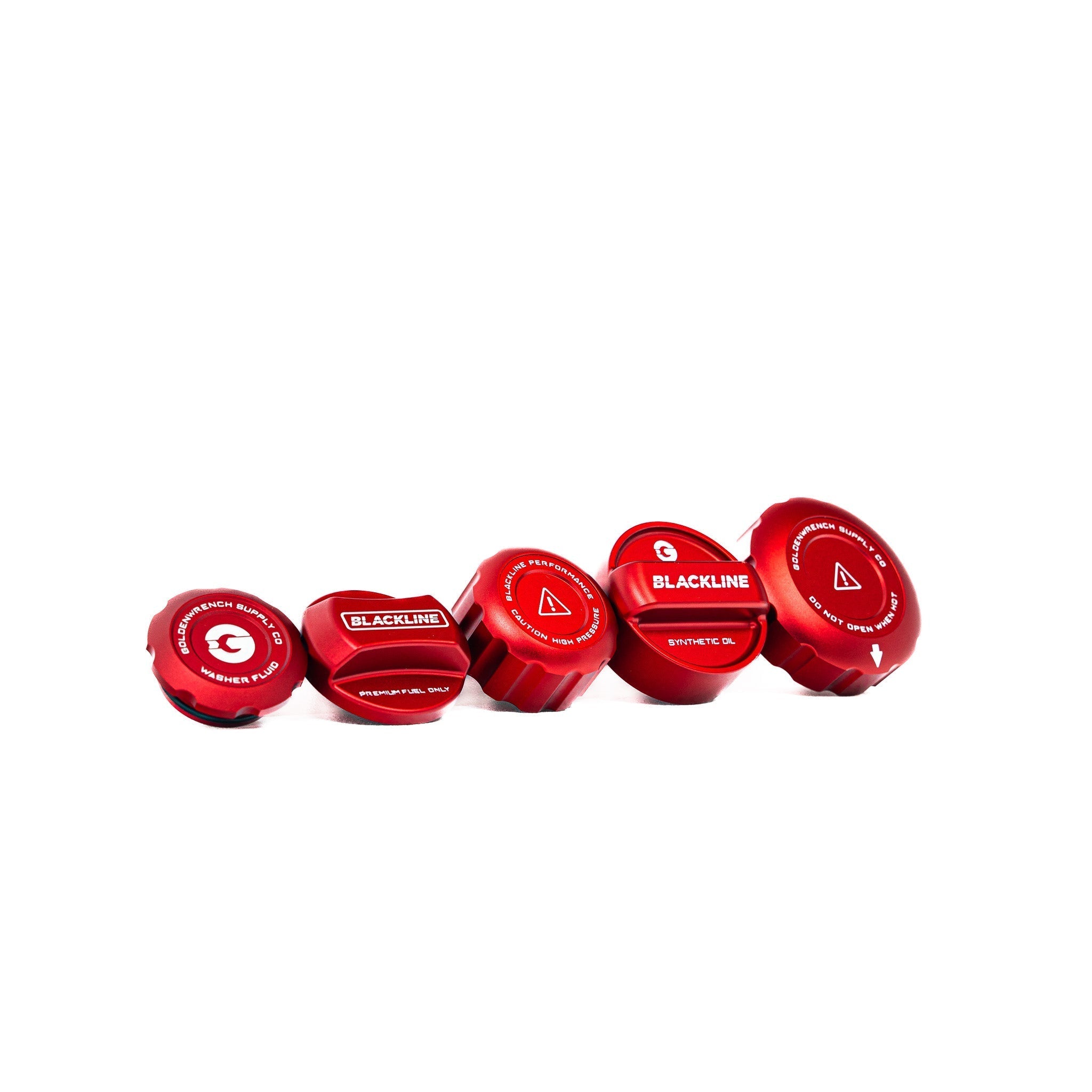 BMW M2 Competition F87, M3 F80 & M4 F82 Engine & Fuel Cap Set by Goldenwrench