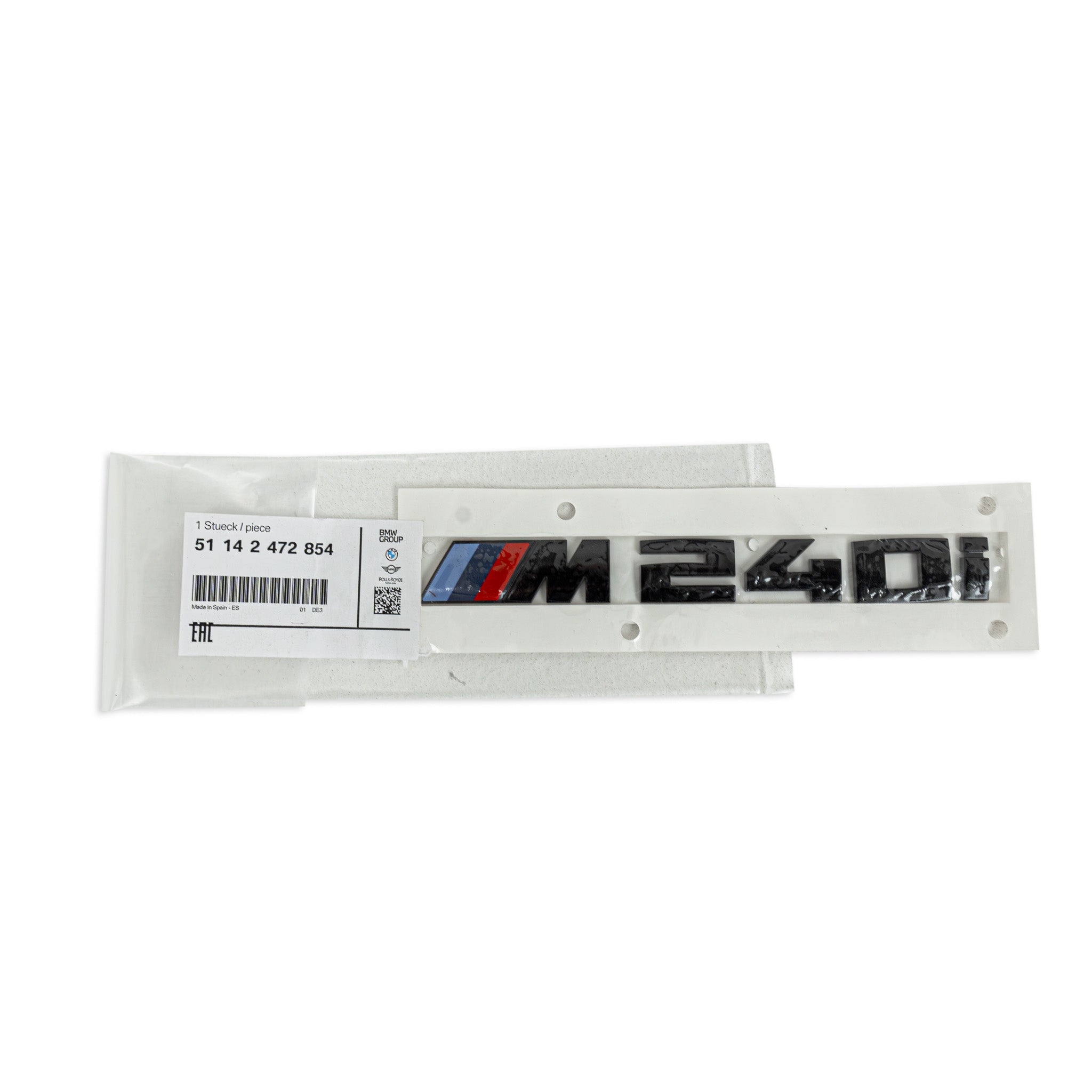 Yahua BMW M240i Genuine M-Style Black High Gloss Model Badge
