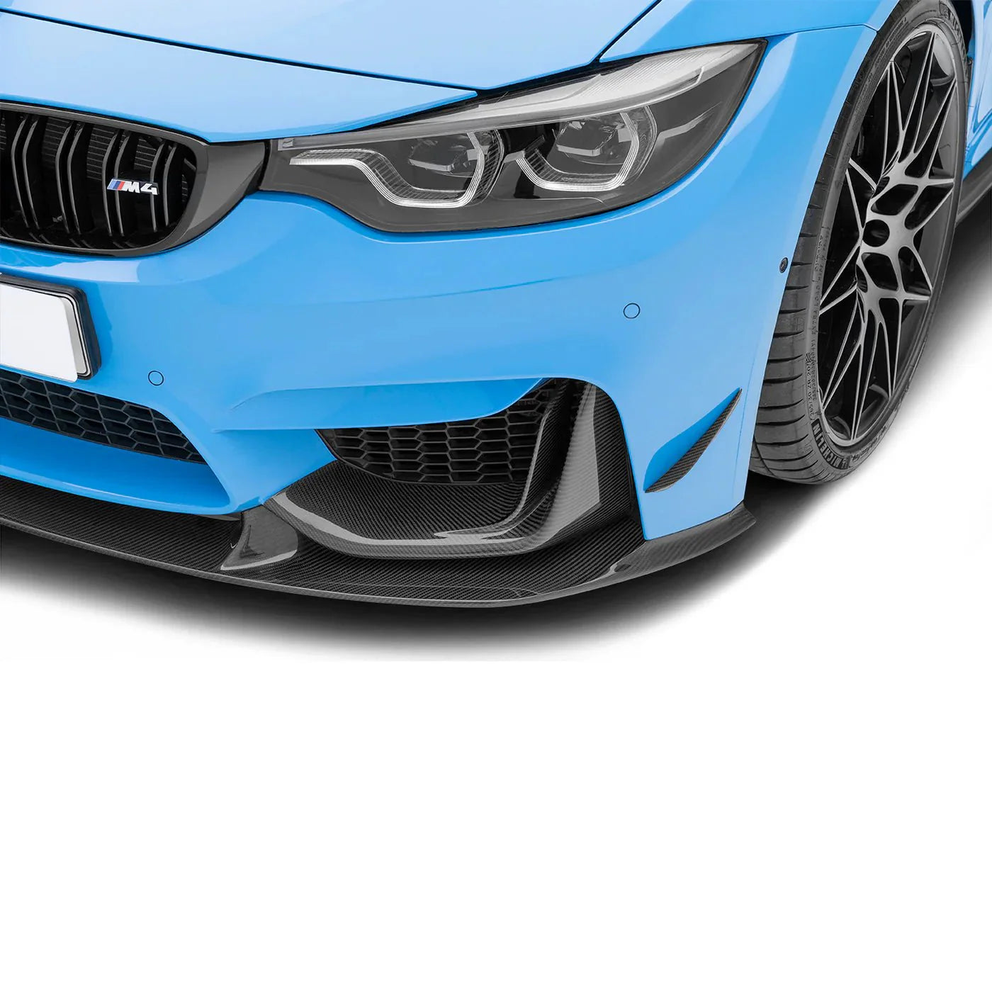 Yahua BMW M3 F80 & M4 F82 Pre-Preg Carbon Fibre Front Bumper Canards (2014-2020)