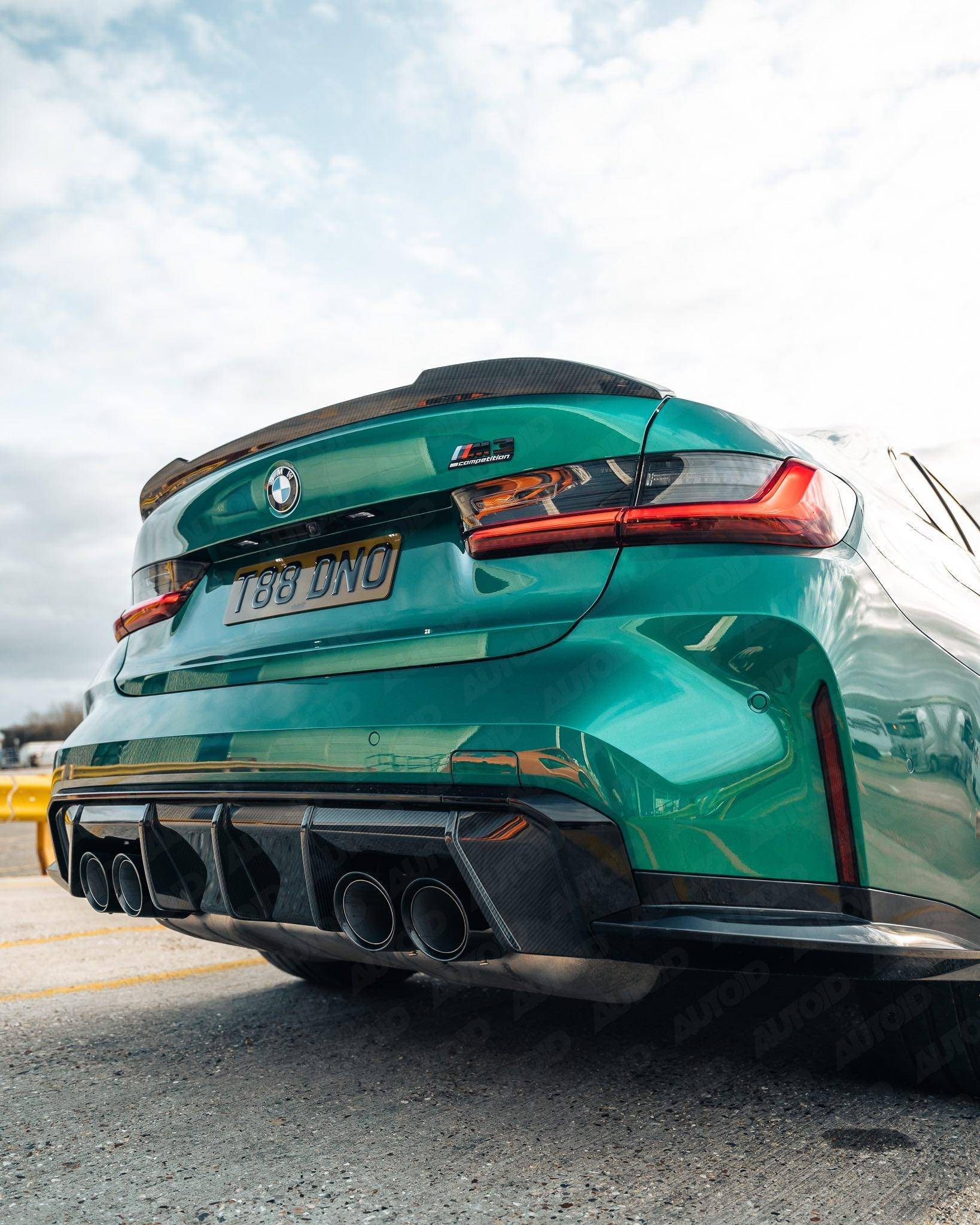 Yahua BMW M3 G80 & BMW 3 Series G20 Pre-Preg Carbon Fibre CS Rear Spoiler (2018+)