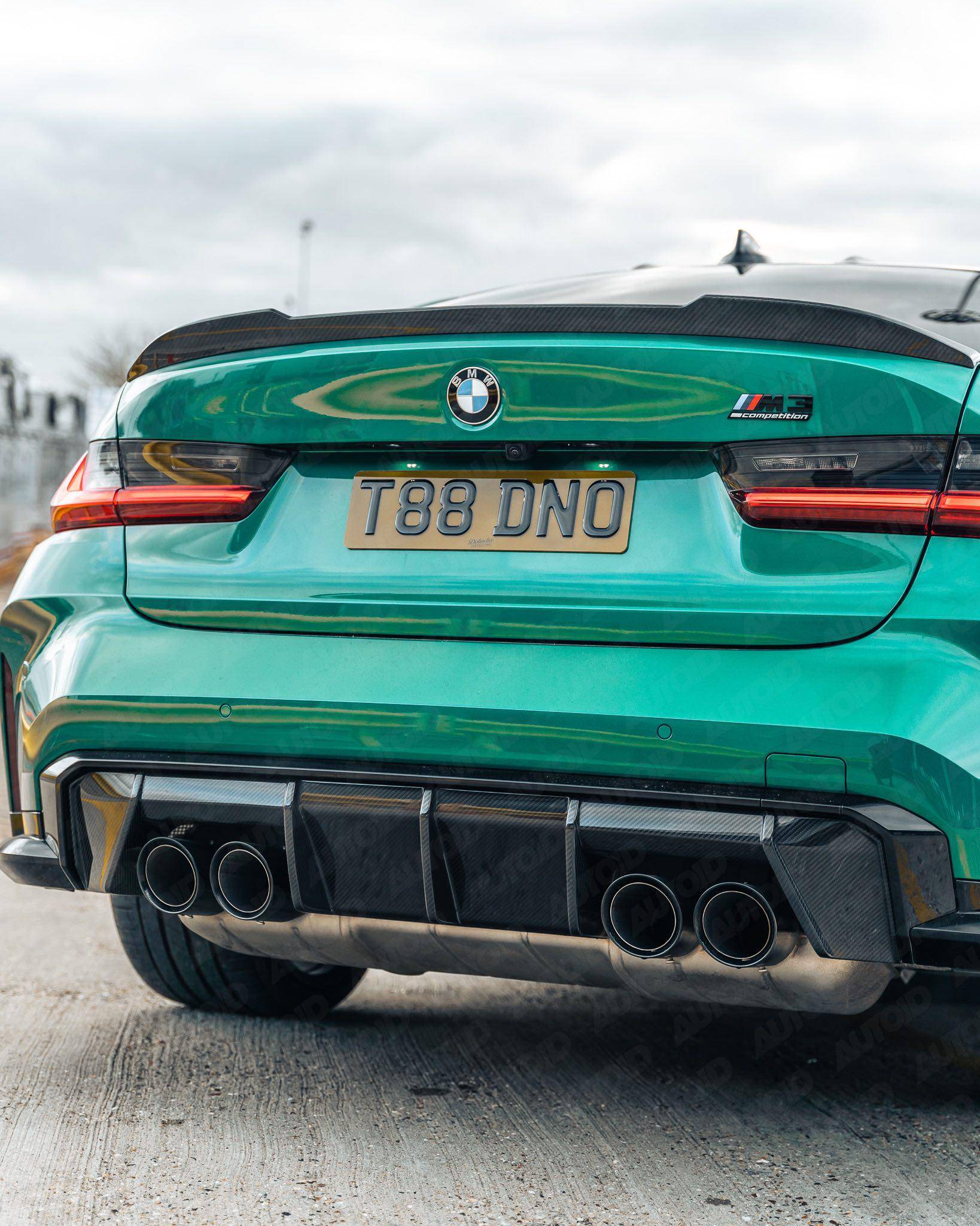 Yahua BMW M3 G80 & BMW 3 Series G20 Pre-Preg Carbon Fibre CS Rear Spoiler (2018+)