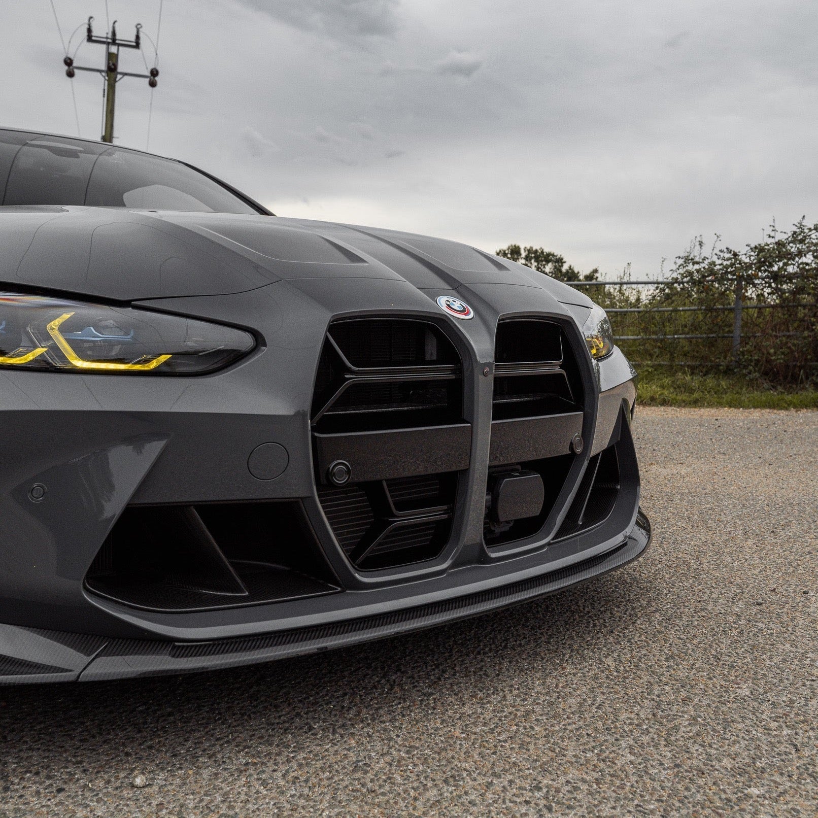 Yahua BMW M3 G80 G81 & BMW M4 G82 G83 Pre-Preg Carbon Fibre T-CSL Front Splitter (2021+)