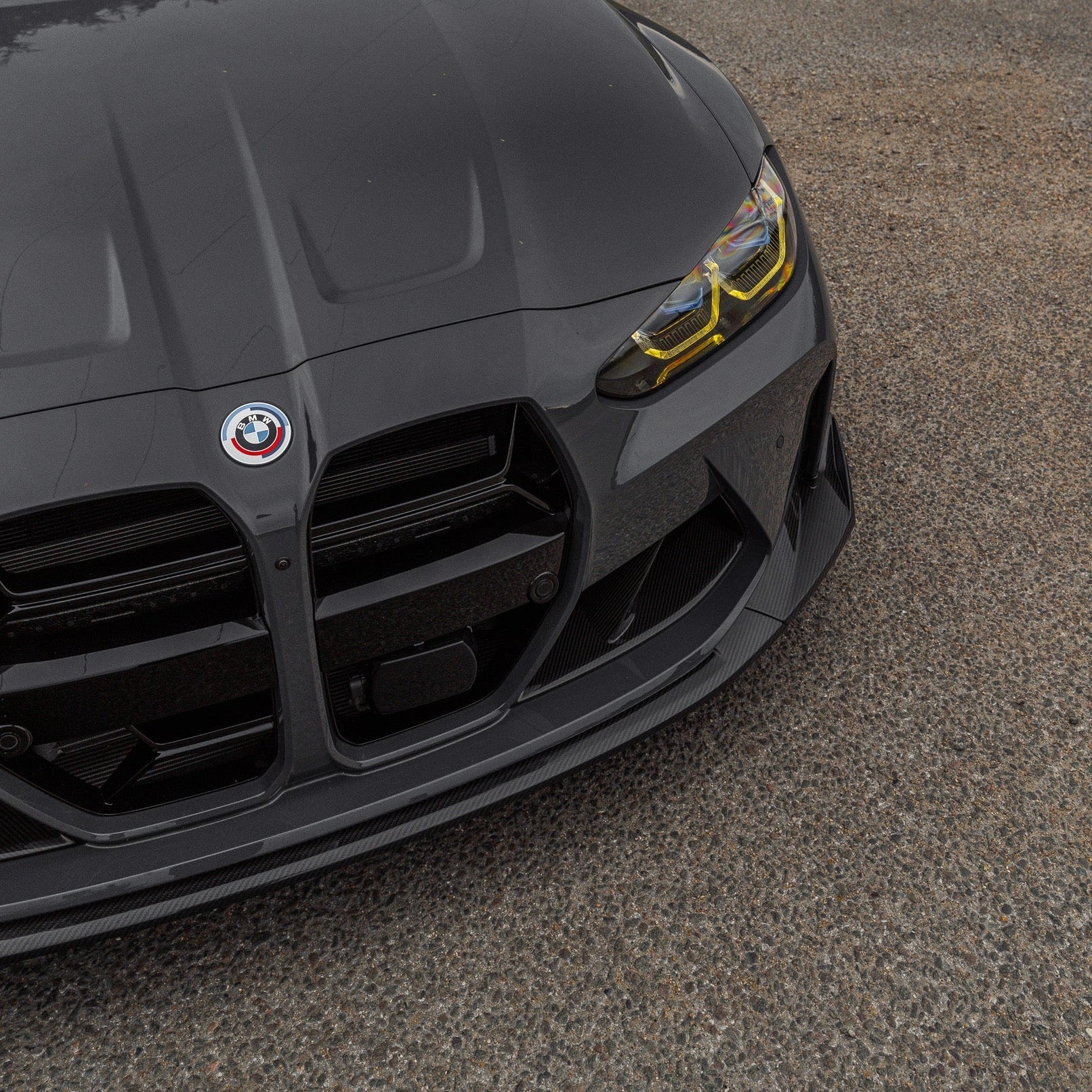 Yahua BMW M3 G80 G81 & BMW M4 G82 G83 Pre-Preg Carbon Fibre T-CSL Front Splitter (2021+)