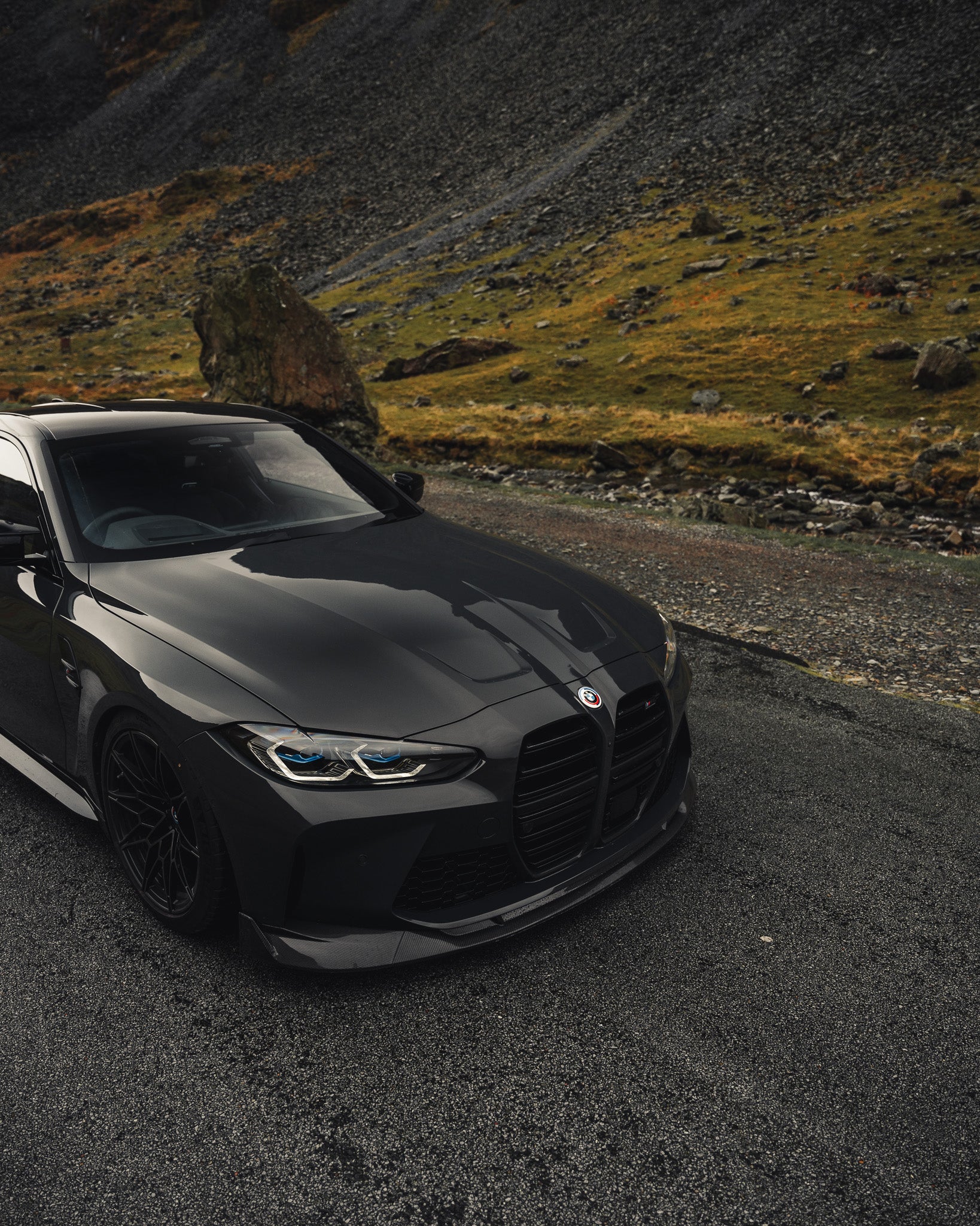 Yahua BMW M3 G80 G81 & BMW M4 G82 G83 Pre-Preg Carbon Fibre ID-01 Front Splitter (2021+)