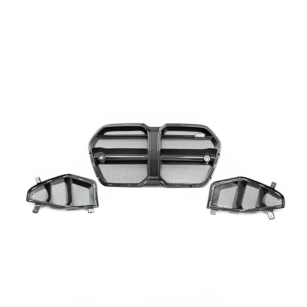 Yahua BMW M3 G80 & M4 G82 Carbon Fibre Grilles & Ducts for V1 Bumper (2021+)