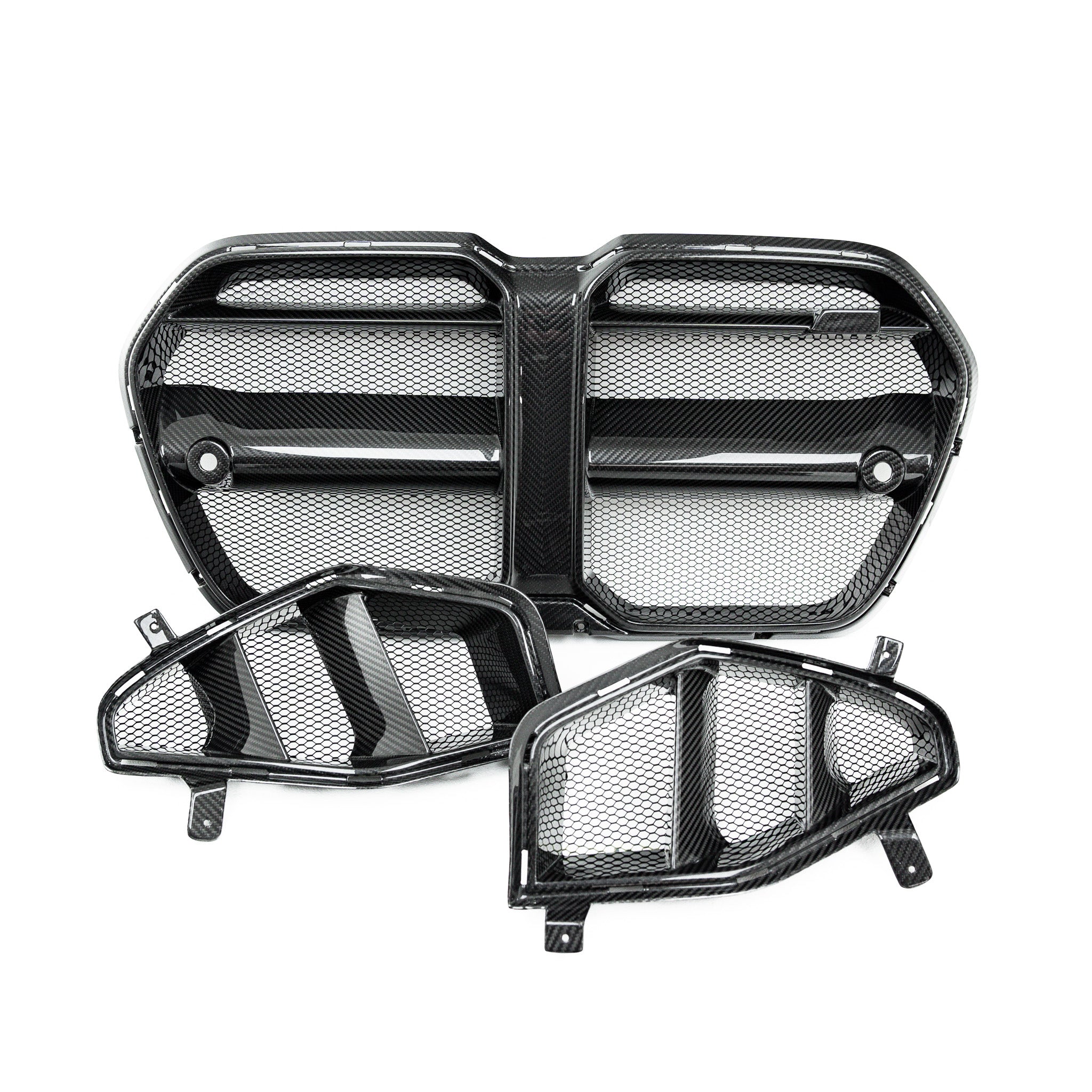 Yahua BMW M3 G80 & M4 G82 Carbon Fibre Grilles & Ducts for V1 Bumper (2021+)