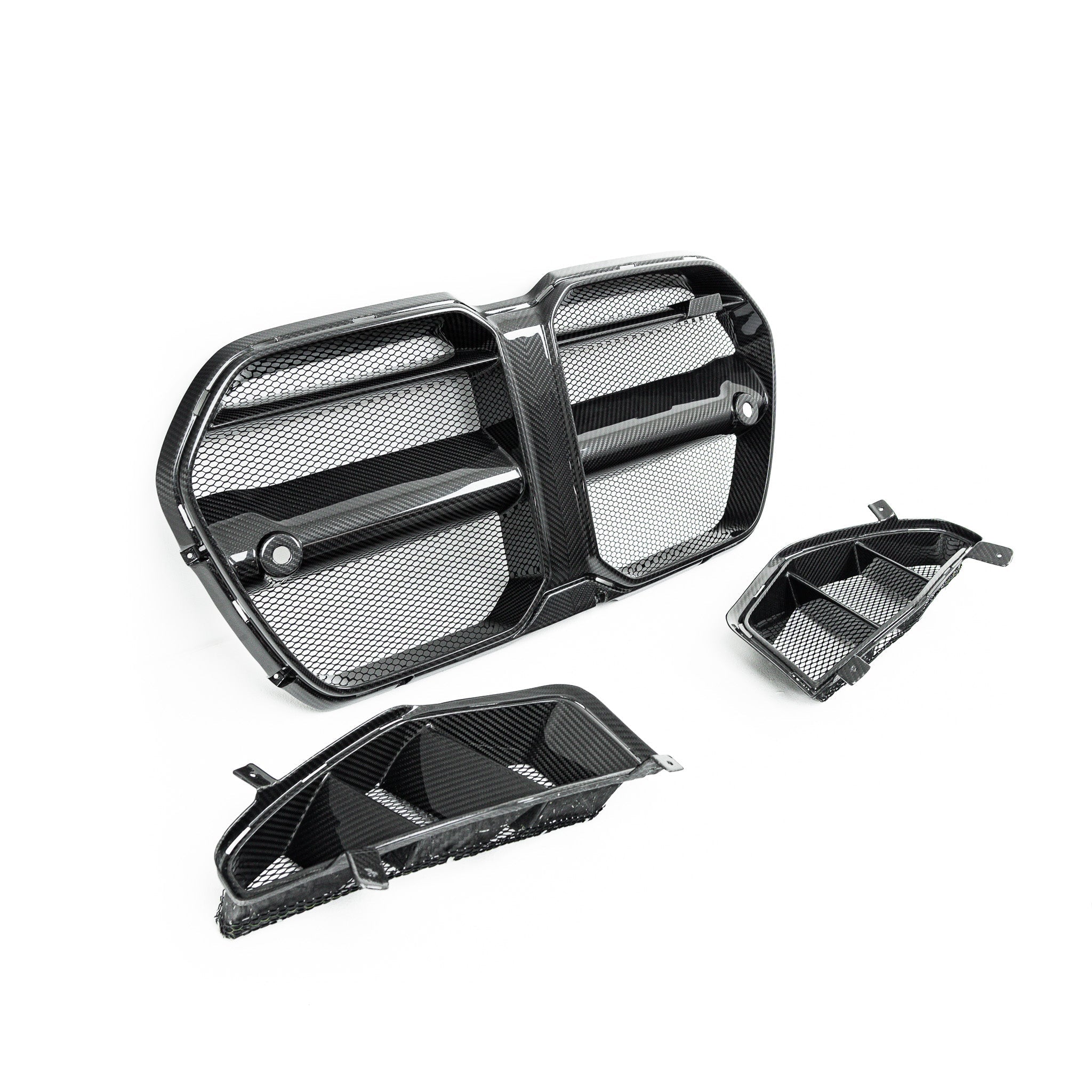 Yahua BMW M3 G80 & M4 G82 Carbon Fibre Grilles & Ducts for V1 Bumper (2021+)