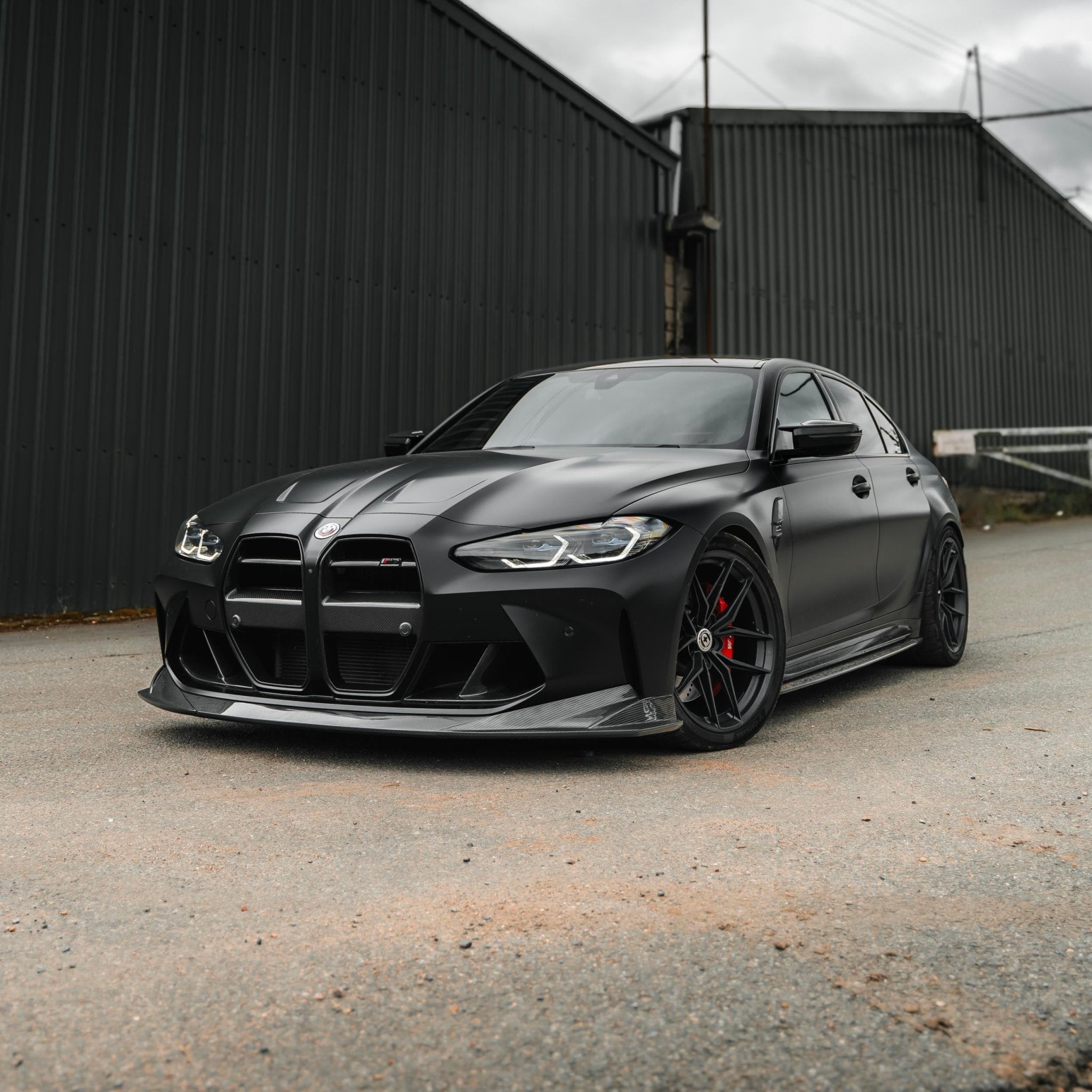 Yahua BMW M3 G80 G81 Pre-Preg Carbon Fibre PR-1 Side Skirts (2020+)