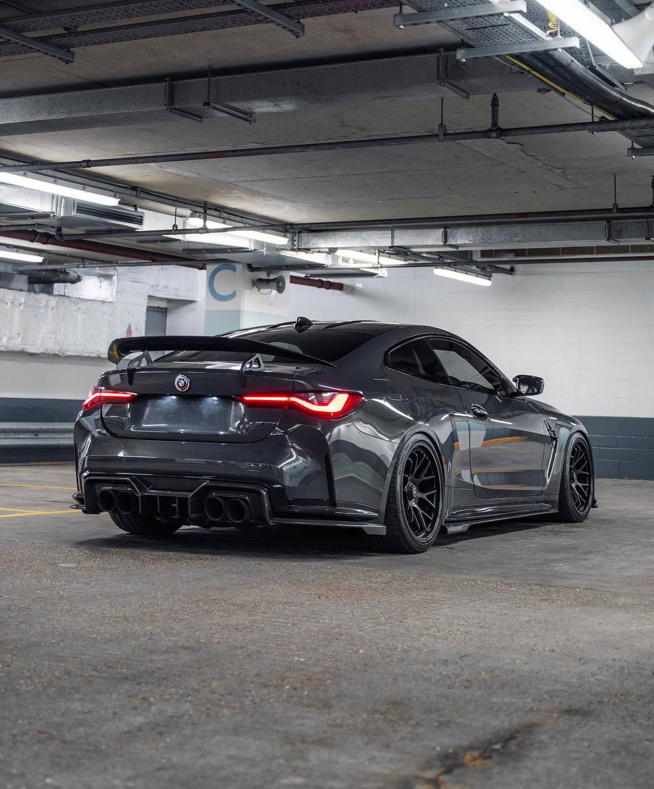 BMW M4 G82 Dry Carbon Fibre Swan Neck Rear Wing by Adro (2021+)