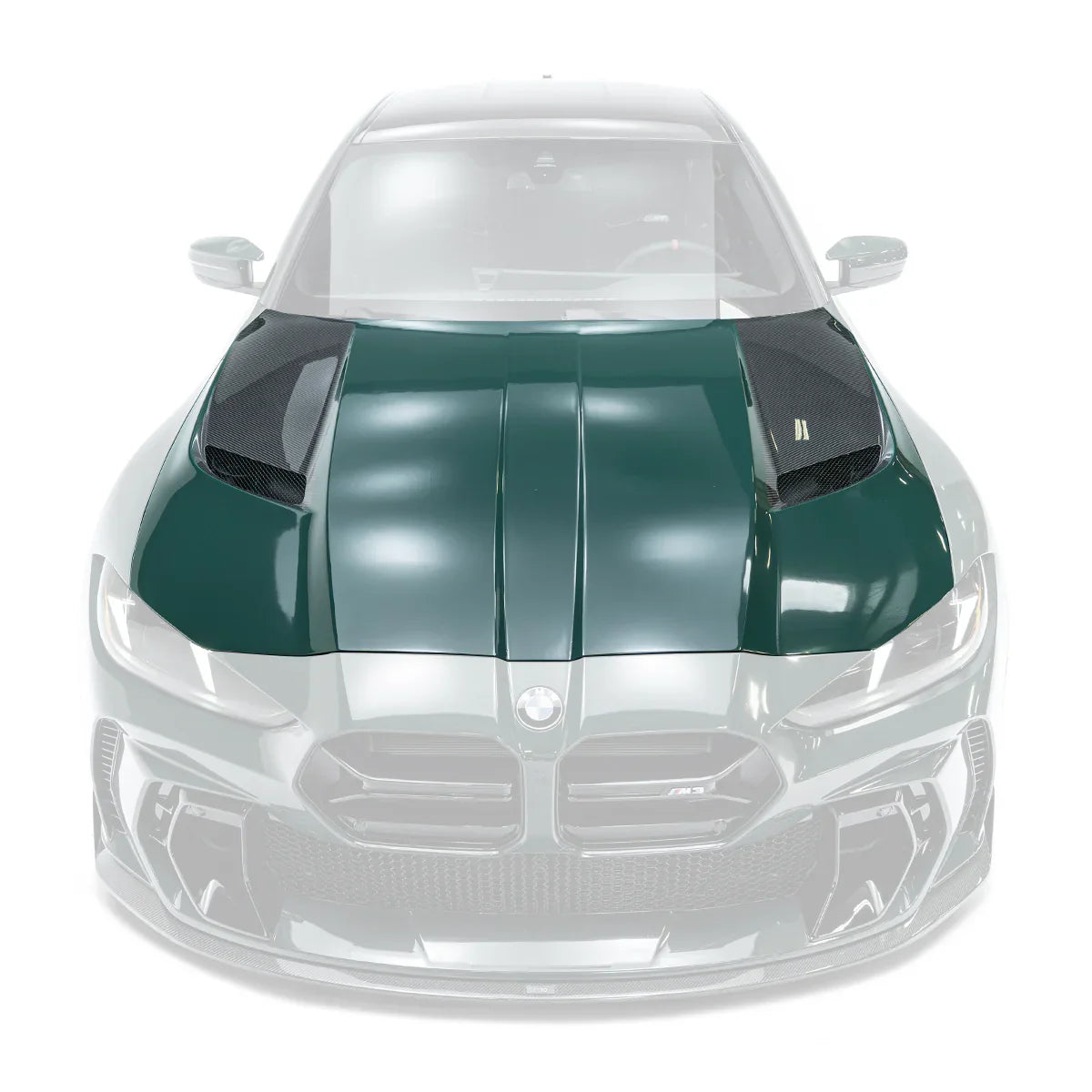 Yahua BMW M3 G80 G81 & M4 G82 G83 Dry Carbon Fibre V2 Front Bonnet (2021+)