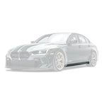 Yahua BMW M3 G80 G81 Pre-Preg Carbon Fibre Side Skirts V2 (2021+)