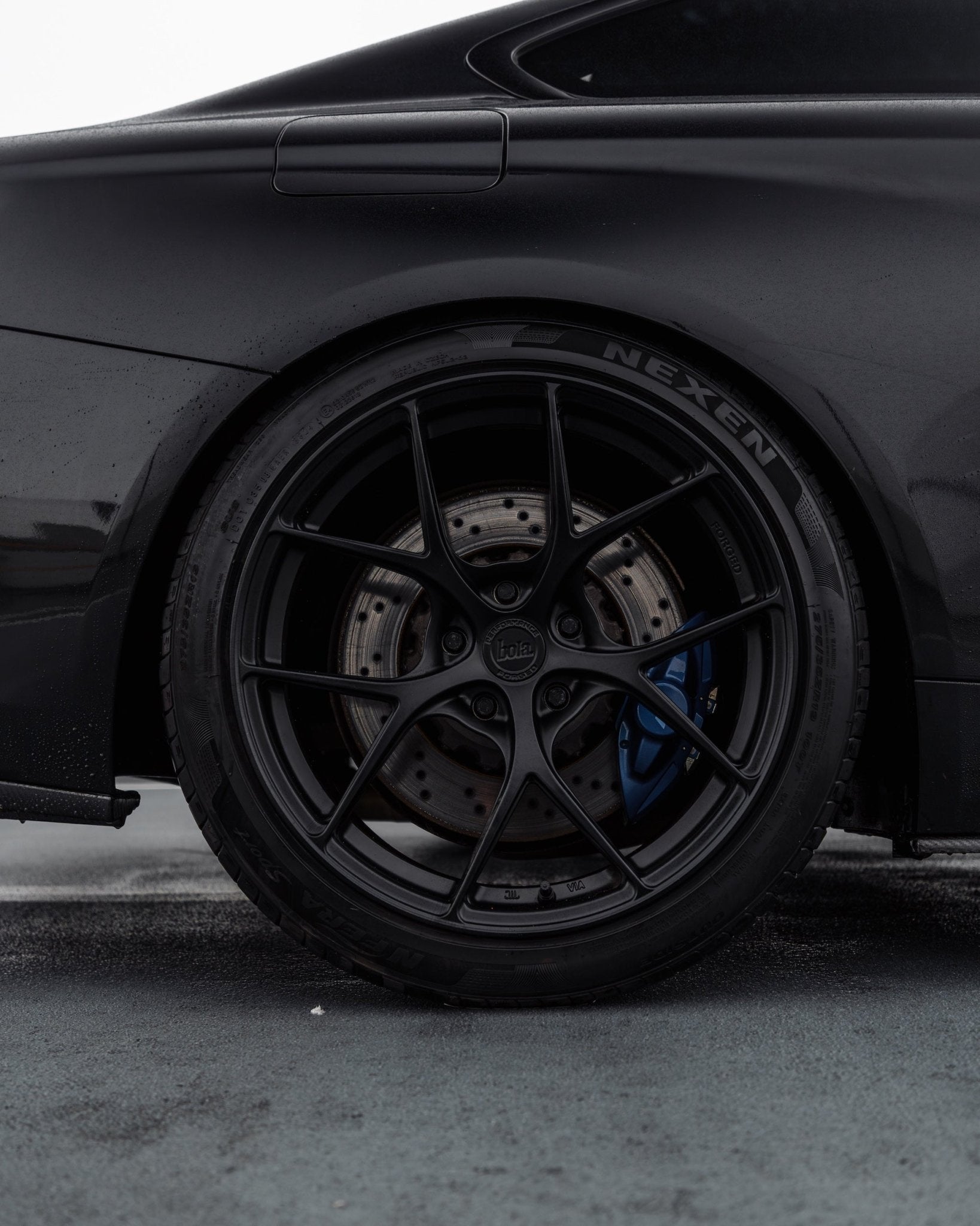 Bola FP2 Forged 19" Satin Black Wheels for BMW M2 F87, M3 F80, M4 F82