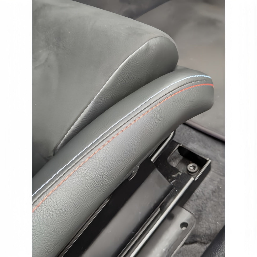 Cobra Nogaro Street GRP Seat - Black vinyl, black Dinamica centres with the M colour stitching - Full package - BMW F2x / F3x / F8x