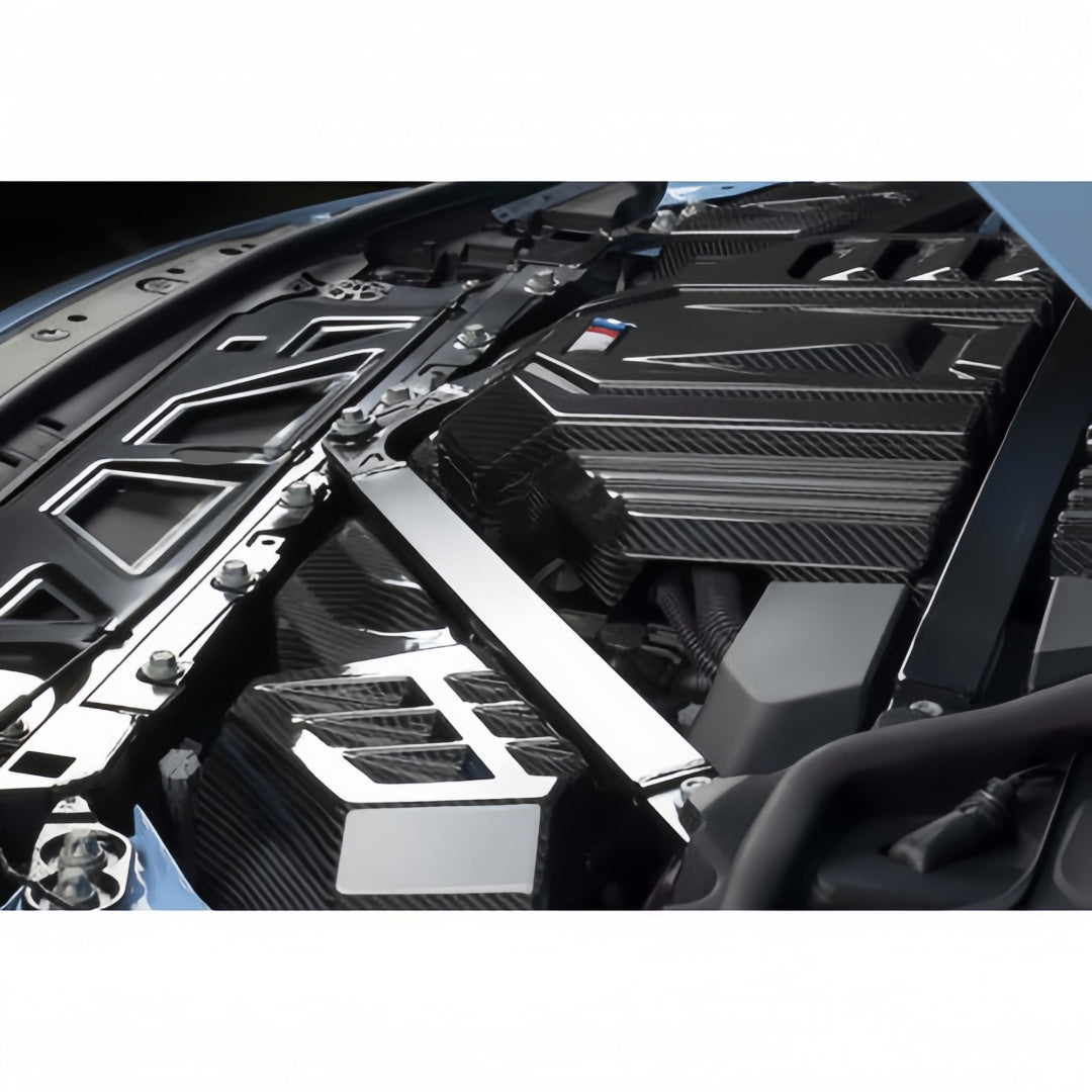Yahua Gloss Carbon Fiber Engine Cover - M2/M3/M4 G8X