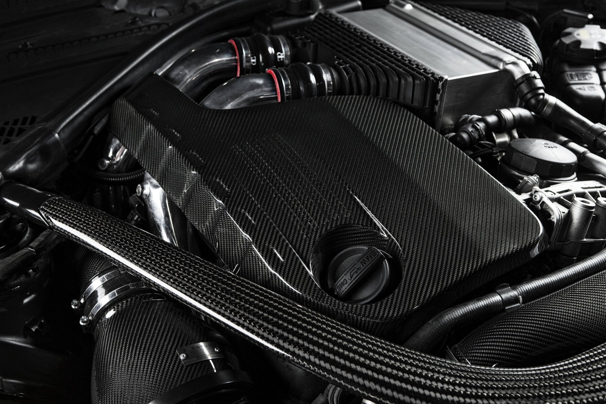 Yahua Carbon Fibre Engine Dress Up for BMW S55 M Models (2015-2021, F80 F82 F87)