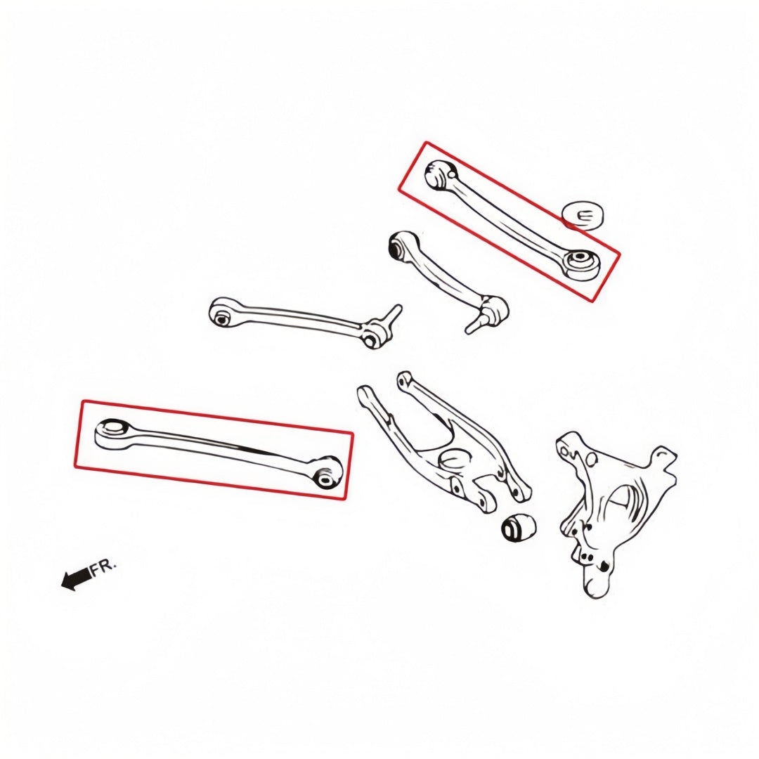 Hardrace Adj. Camber / Toe / Caster Arm - Bmw M3 F80 M4 F82 Rear Front Lower Arm (Pillow Ball) 2Pcs/Set Notice : 4Pcs For One Vehicle
