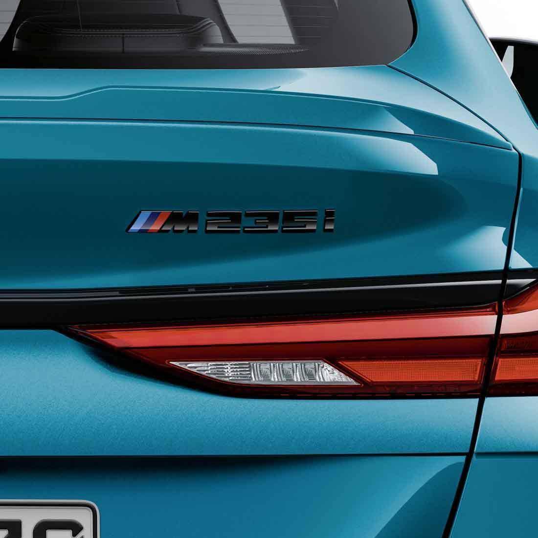 BMW M235i Genuine M Performance Black High Gloss Model Badge