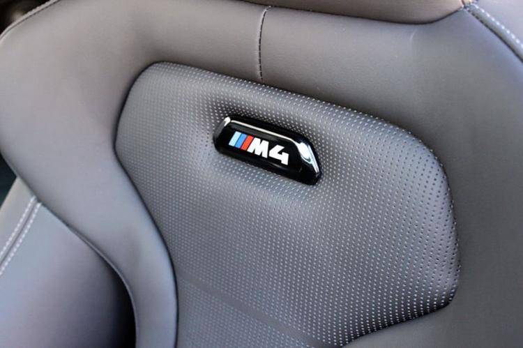 M Performance Black Model Seat Badges for BMW M4 (2014-2020, F82)