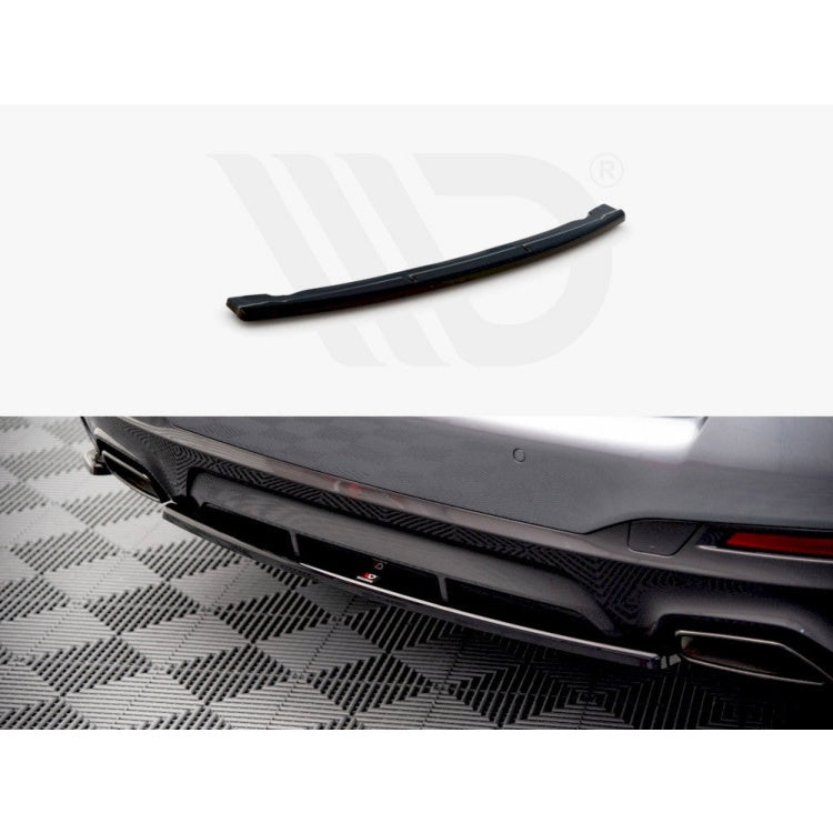 Yahua Gloss Black Central Rear Splitter BMW 5 G30 Facelift M-Pack (2020-)