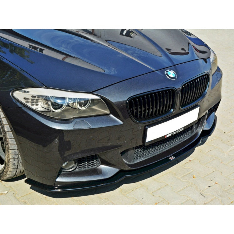 Yahua Gloss Black Front Splitter V.2 BMW 5 F10/F11 M-Sport (2011-2016)