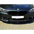 Yahua Gloss Black Front Splitter V.2 BMW 5 F10/F11 M-Sport (2011-2016)