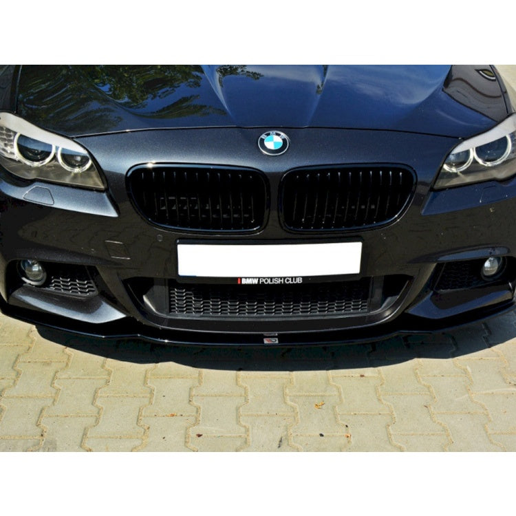 Yahua Gloss Black Front Splitter V.2 BMW 5 F10/F11 M-Sport (2011-2016)