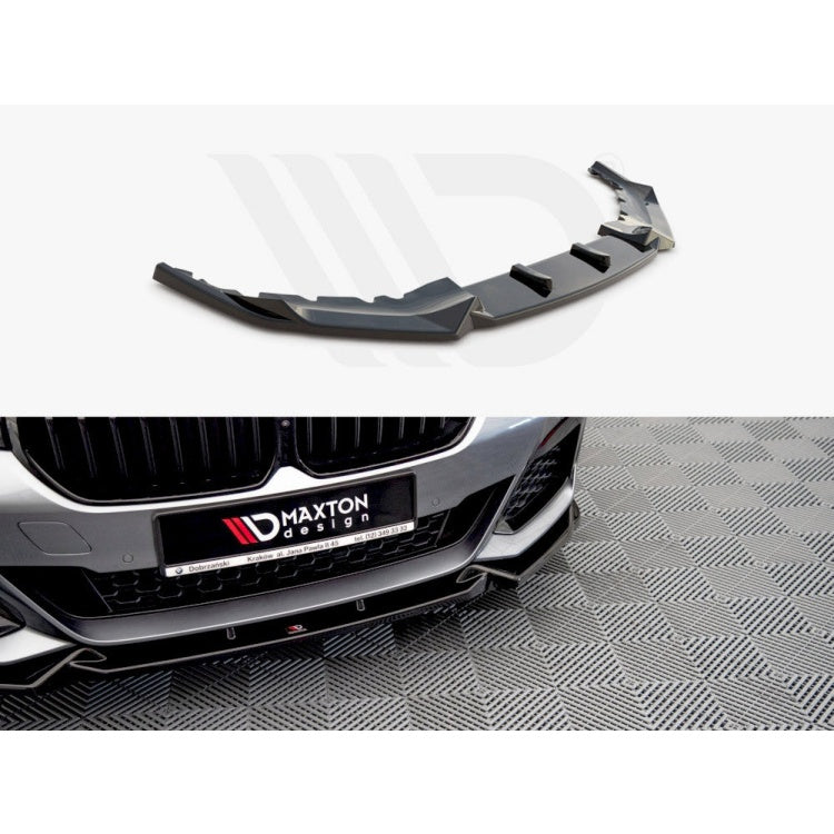 Yahua Gloss Black Front Splitter V1 BMW 5 G30 Facelift M-Pack (2020-)